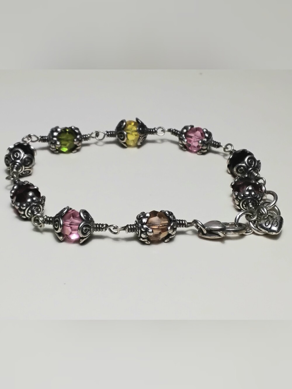 Retired Brighton Mountain Glass  Bracelet 8"